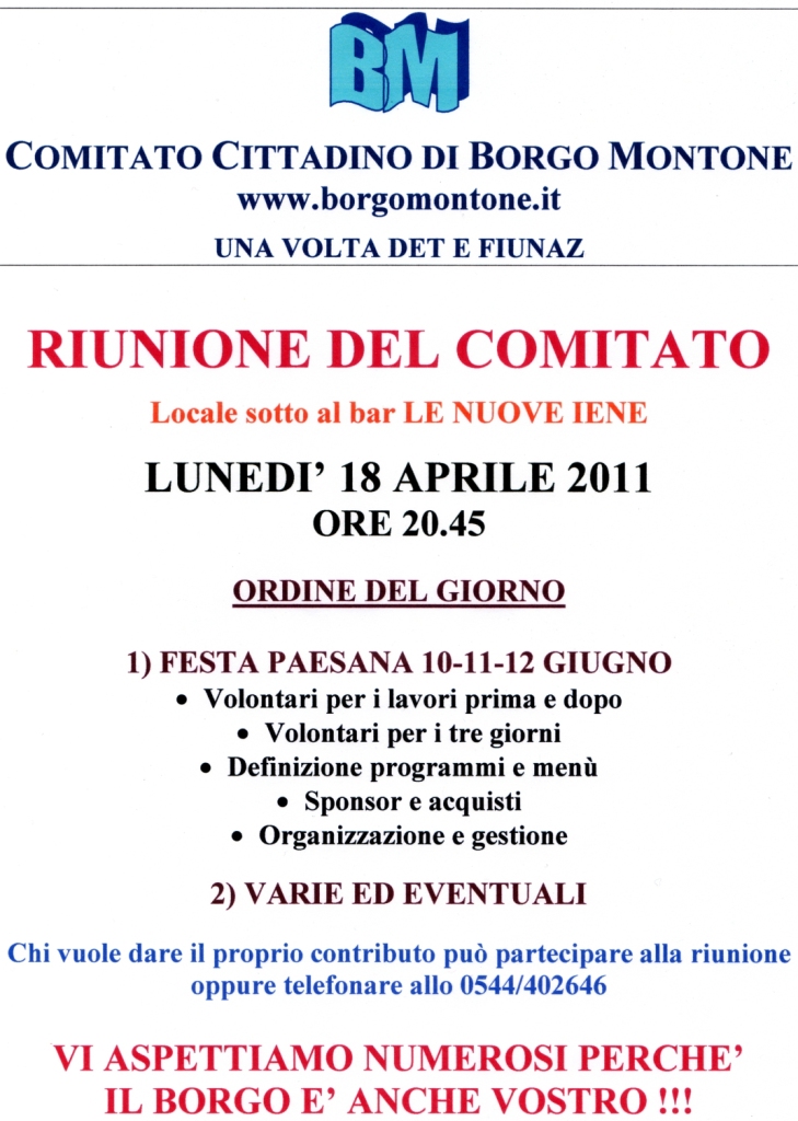 riunione110418