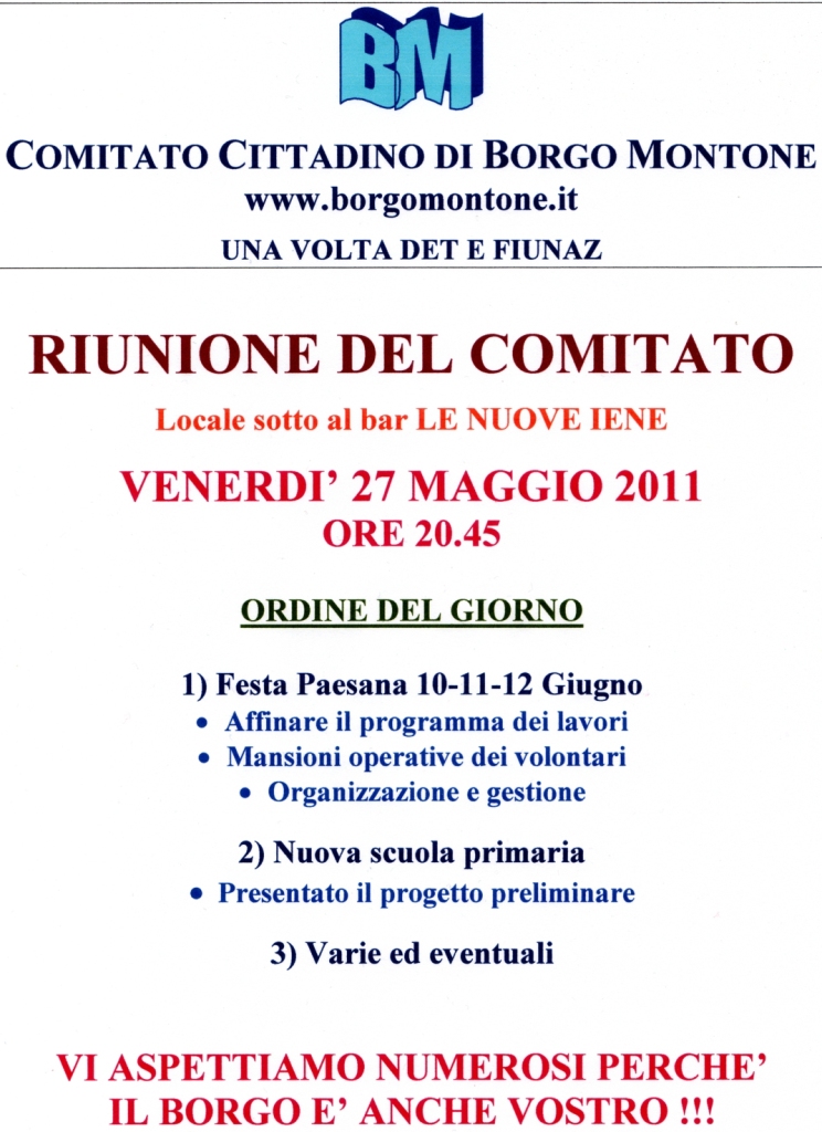 riunione110527