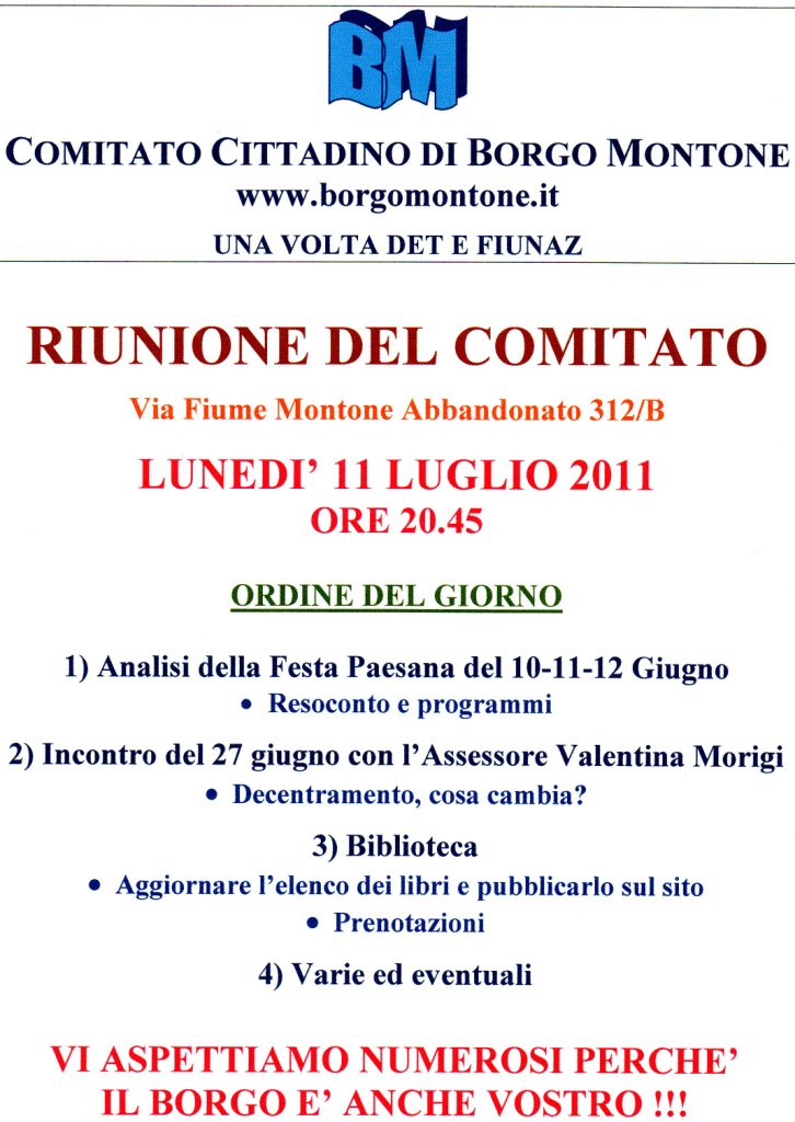 riunione110711