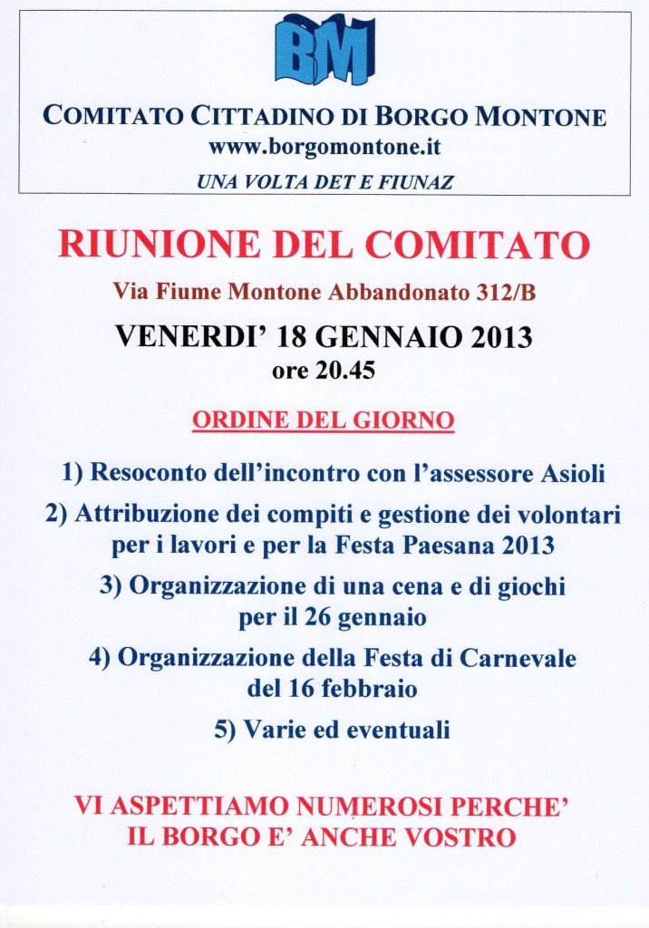 riunione180113